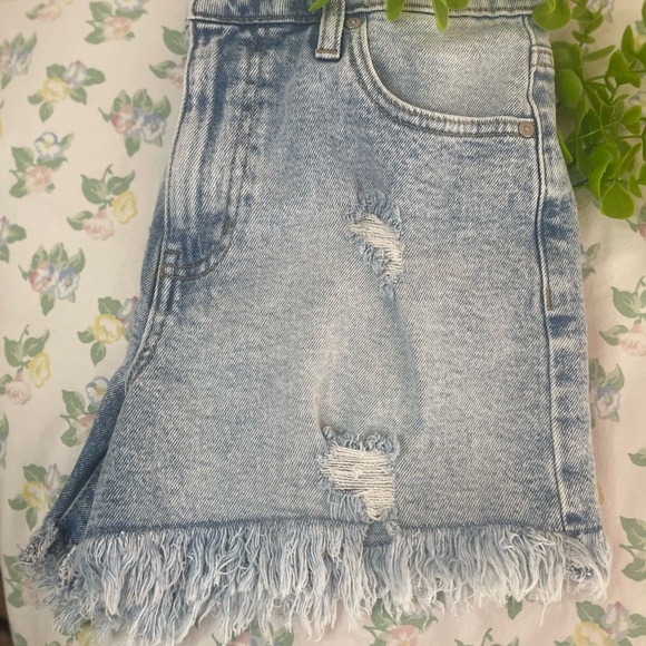 Light Blue Denim Shorts - Picture 8 of 8